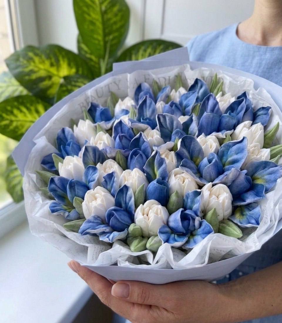 Зефирный букет «Синее небо»